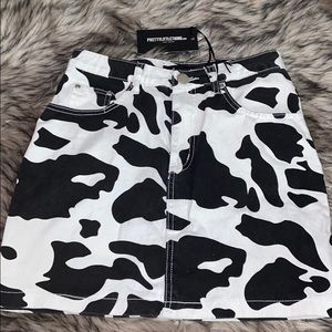 Pretty Little Thing Cow Skirt